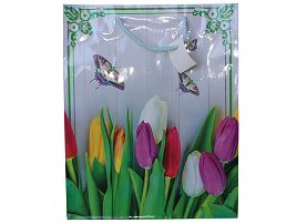 Упаковочная сумочка 26*32 Цветы весны