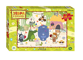 Пазл 24 Maxi Зебра в клеточку 70024