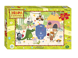 Пазл 24 Maxi Зебра в клеточку 70024