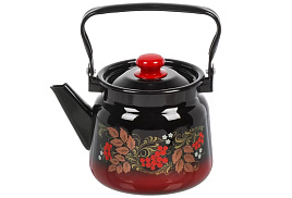 Чайник эмаль 2,3л С2714.38 Рябина красно-черный