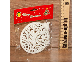 Подвеска пластик Шар KH2011-856 1шт белый