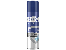 Гель для бритья PR Gillette 200мл.Series Очищающий с углем (Gillette)