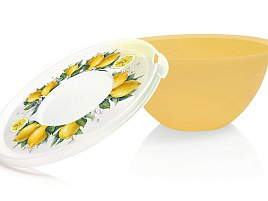 Миска пластик 2л Fresh 3560300 с крышкой