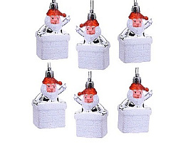 Фигурка Дед Мороз в трубе S1843 1шт