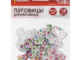 Пуговицы декор 661413 Бантики 18шт