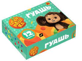 Гуашь 12цв. Мульти-Пульти ГКЧБ_53008 "Чебурашка" 17,5мл, картон