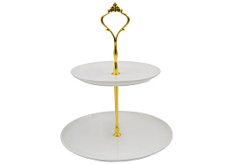 Фруктовница 2-х ярусная 111-680 Пломбир