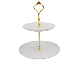 Фруктовница 2-х ярусная 111-680 Пломбир