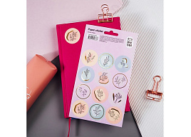 Наклейки MESHU MS_41663 "Grace twigs", 12*21см, фольга, 12 наклеек, европодвес