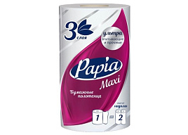 Полотенце бумажное Papia 3-сл Maxi 1шт