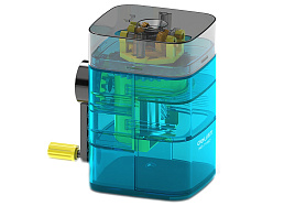 Точилка механическая Deli 71162Blue 1 отверстие пластик синий