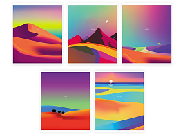 Тетрадь 48л.  Т5ск48_лг 12737 "Пустыня", глянцевая ламинация