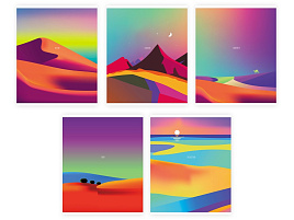 Тетрадь 48л.  Т5ск48_лг 12737 "Пустыня", глянцевая ламинация