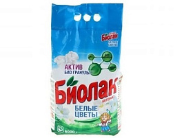 Стиральный порошок Биолан Автомат 6000г.Белые цветы (Казань)