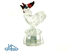 Фигурка Петух кристал с подсветкой