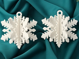 Подвеска Снежинка объемная 10499902 2шт