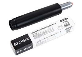 Газлифт Brabix 533076 прочный HD-140 стандартный, черный, в открытом виде 413 мм, d 50 мм, класс 4
