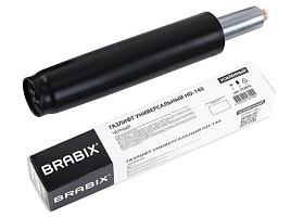 Газлифт Brabix 533076 прочный HD-140 стандартный, черный, в открытом виде 413 мм, d 50 мм, класс 4