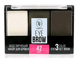 Тени для бровей Триумф СТЕВ04 набор 3шт.моделирующий Eyebrow 3 Color Set т.42 темный
