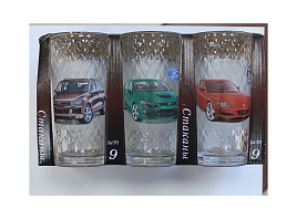 Набор стаканов 6шт 1289 Машины