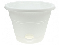 Кашпо цветочное 2л Венеция 000923 белое с/п