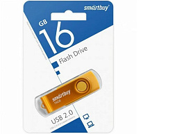 Флеш-драйв Smart Buy 16Gb SB016GB2TWY Twist Yellow желтый 4208
