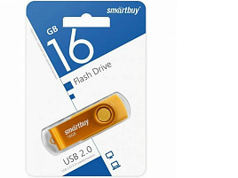 Флеш-драйв Smart Buy 16Gb SB016GB2TWY Twist Yellow желтый 4208