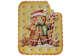 НГ Подставка под горячее керамика 895-514 Печенька с леденцом