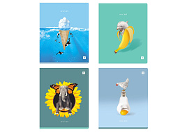 Тетрадь 48л.  Т5ск48_лм_вл 12285 "Ирреальность", матовая ламинация, выб. лак