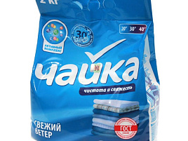 Стиральный порошок Чайка 2кг ручная Свежий ветер
