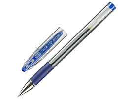 Ручка гел. Pilot BLN-G3-38-L "G-3" синяя, 0,38мм, грип