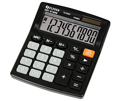 Калькулятор Eleven SDC-810NR настольный 10 разрядов, двойное питание, 127*105*21мм, черный