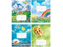 Тетрадь 12л. клетка  Т12к_49276 "Животные. Приключение Котенка"