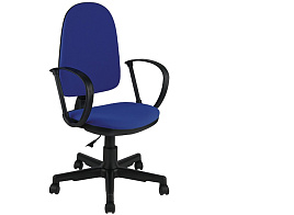 Кресло Helmi HL-M30 "Престиж", ткань синяя с черным