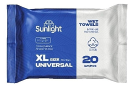 Влажные полотенца Sunlight  L Универсальные 20шт