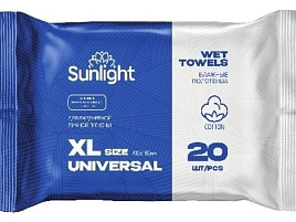 Влажные полотенца Sunlight  L Универсальные 20шт
