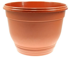 Кашпо цветочное 1л Цегла 001224 терракот с/п