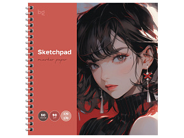 Скетчбук BG Скв50гр_61992 "Яркий взгляд", для рисования маркерами, 50л., 170*170 на гребне, 90г/м2