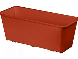 Кашпо цветочное балконное Basil L40 221600632 терракотовый 6645