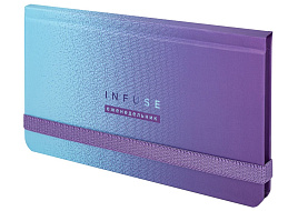 Еженедельник BRAUBERG 114574 "Infuse", недатированный с резинкой (171х93 мм), твердый, УФ-ЛАК, 64 л.