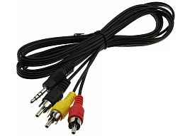 Кабель Сигнал (Jack) 3,5Дж-3RCA 3,0 м