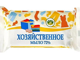 Мыло хозяйственное 72% 150г.Флора в обертке