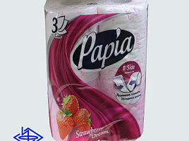 Туалетная бумага Papia 4шт.3-х сл.Клубн.Мечта 0075