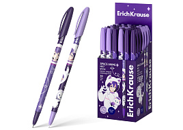 Ручка Erich Krause 61014 Neo® Stick Space Anime 0.7, Super Glide Technology, цвет чернил синий