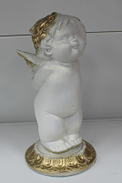 Статуэтка ИА-137 Малыш ангел бело-зол. 25*12*12см