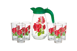 Набор для воды 7пр. 1607/6-Д Роза