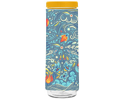 Банка для сыпучих пластик 1,6л Sugar&Spice Honey 225010576/8466 широкая масленица