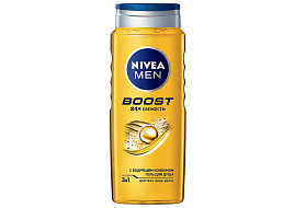 Гель для душа мужской Nivea Boost 3в1 24ч свежести 500мл