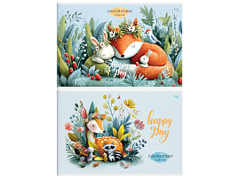 Альбом для рисования 08л. BG АР4ск8 06381 "Happy day", эконом