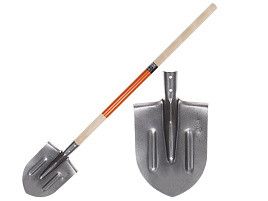 Лопата штыковая с черенком Рельс-Сталь СП 0569